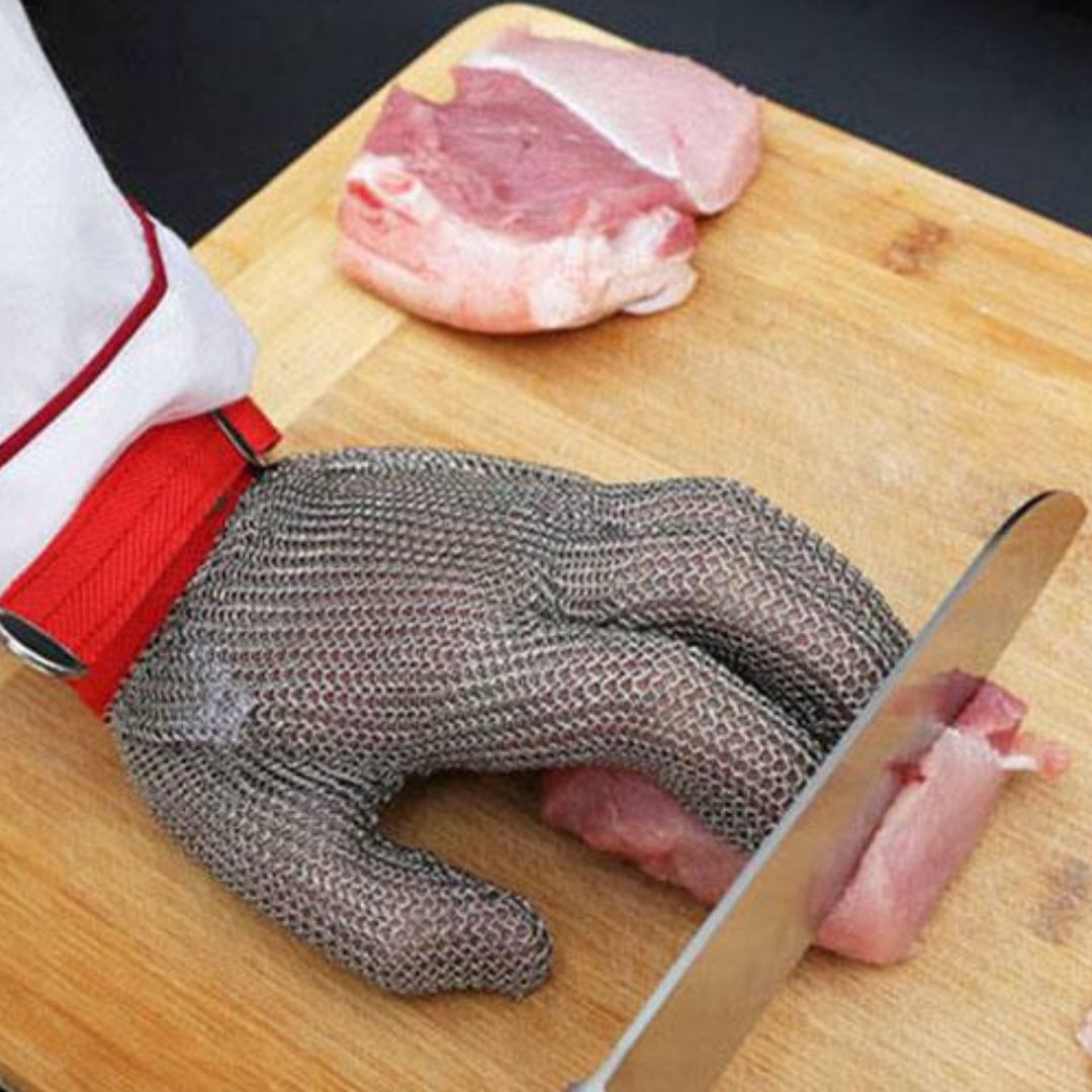 Защитна противосрезна метална ръкавица ID:0119