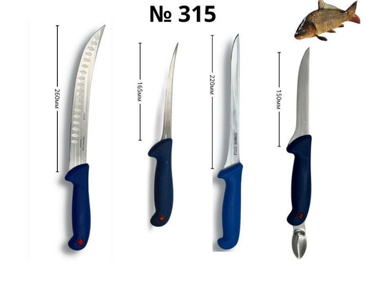 Kомплект ножове за чистене и транжиране на риба ID:315S